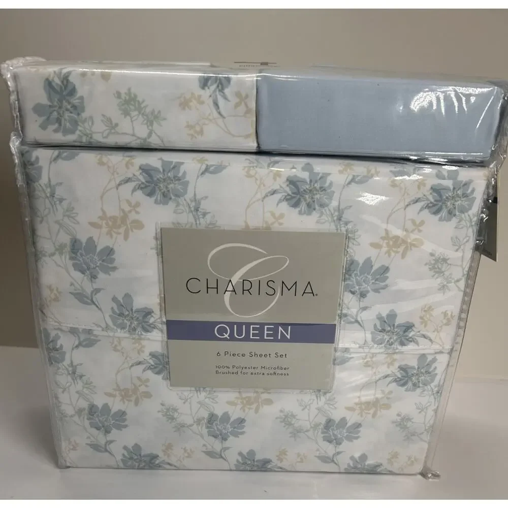 Charisma (CMA) Queen Size Sheet Set - 6 Piece UNUSED